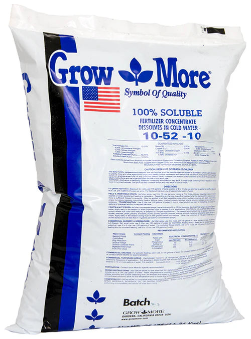 Grow More Mendocino 10-52-10 25lb Bag