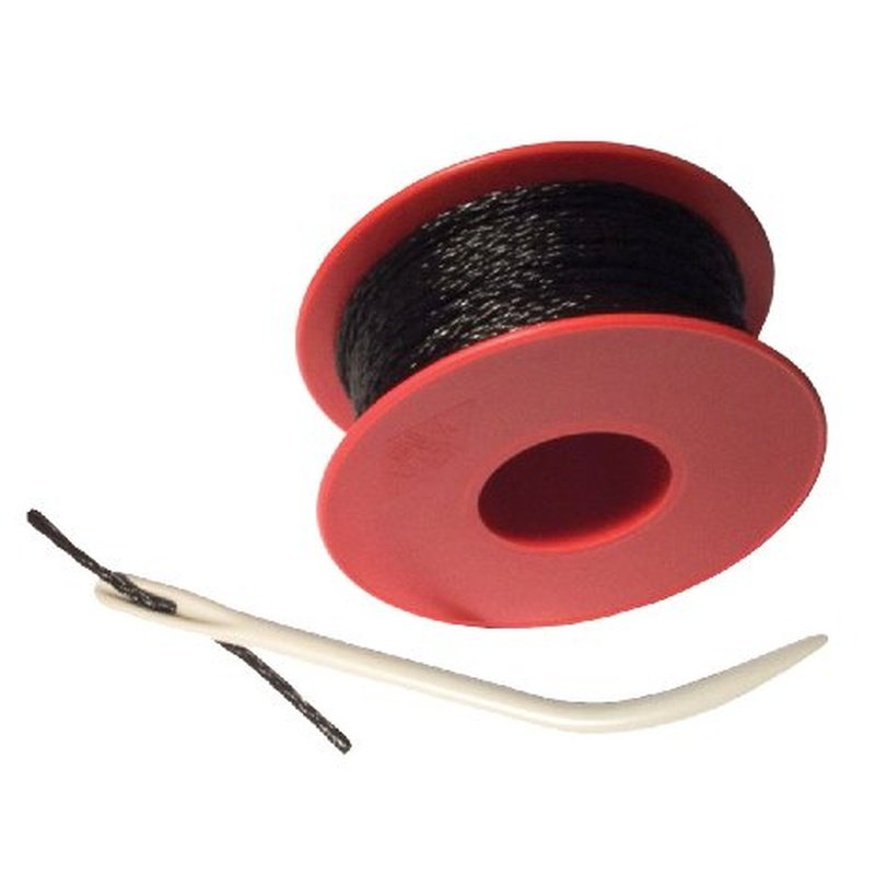 Coolaroo Lacing Needle Attachment and Placement, (1 Set, 80' Cord) Shade Fabric Accessories, Black