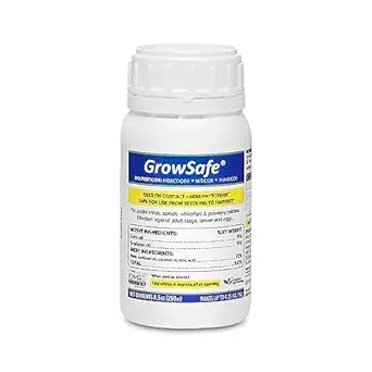 GrowSafe Bio-Pesticide, Organic Natural Miticide, Fungicide and Insecticide 8.5oz