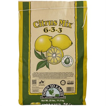 Down To Earth Citrus Mix All Natural Fertilizer Organic (6-3-3) 25lb
