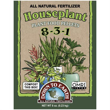 fertilizer for outdoor pot plants Down To Earth Houseplant 8-3-1