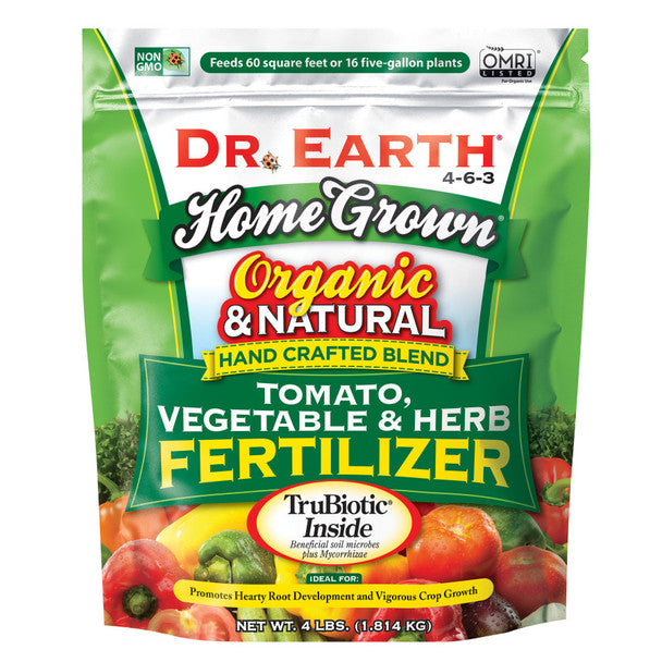 Dr. Earth Organic and Natural Home Grown® Tomato, Vegetable & Herb Fertilizer 4-6-3
