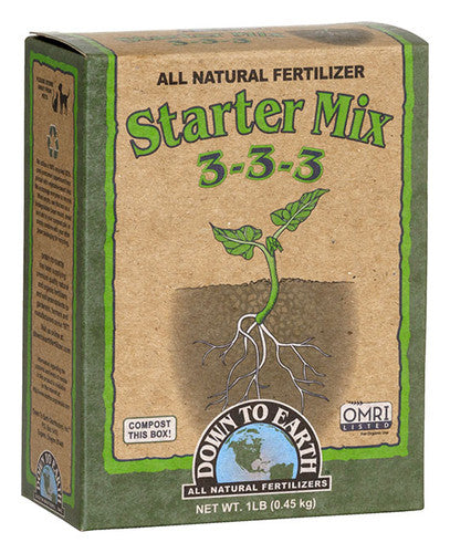 Down To Earth Starter Mix 1lb