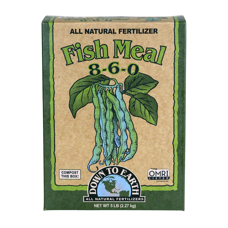 Down To Earth Fish Meal Natural Fertilizer 8-6-0 5 lb