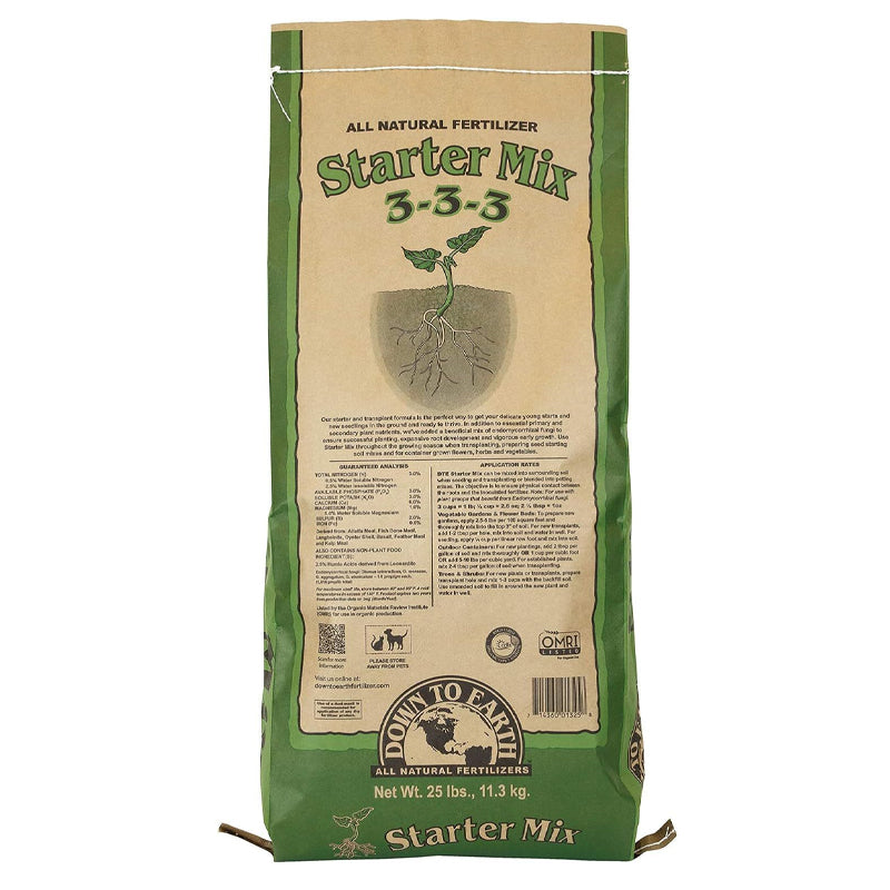 Down To Earth Starter Mix (3-3-3) 25lb