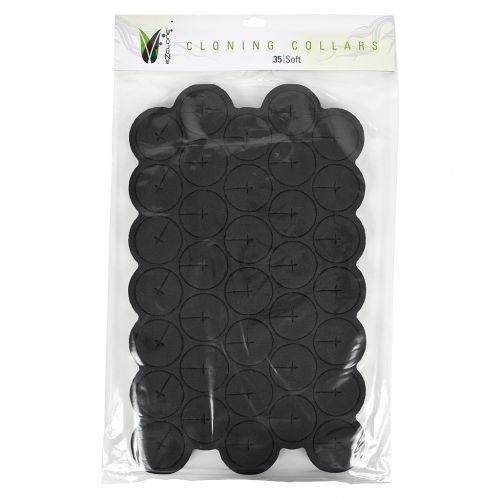 EZ-Clone® Neoprene Insert Soft Cloning Collars 35pk Black