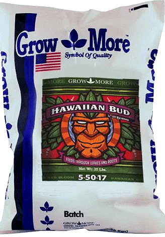 Grow More Mendocino Hawaiian bud (5-50-17) 25lbs