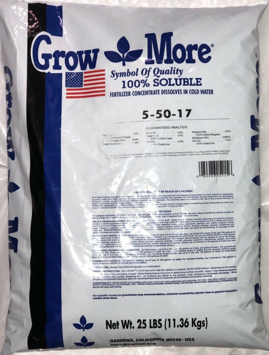 Grow More 5-50-17, 25lb