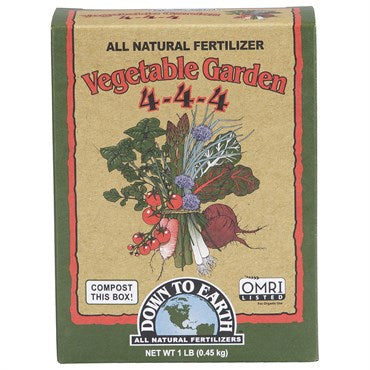 Down To Earth Vegetable Garden (4-4-4) 1lb