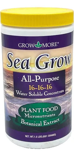 Grow More Sea Grow All Purpose Plant Food 16-16-16 1.5lb