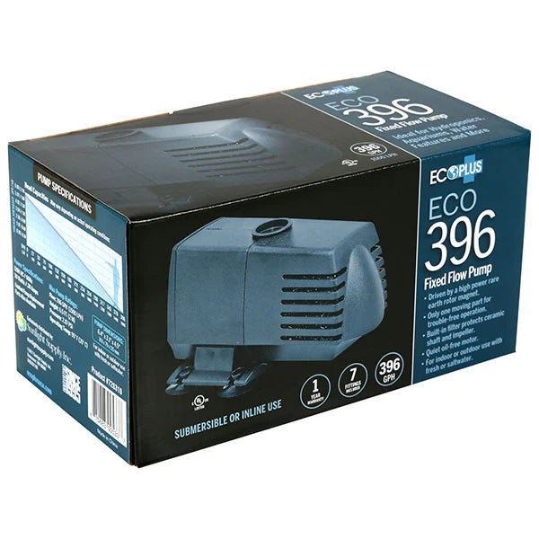 ECOPLUS® ECO 396 FIXED FLOW PUMP FOR SUBMERSIBLE OR INLINE USE (396 GPH)
