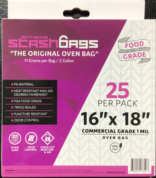 StashBags – 16″ x 18″ Commercial Grade Oven Bags 25ct
