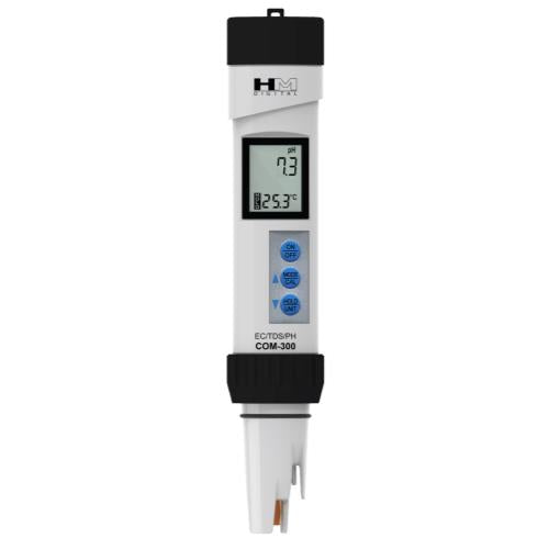 HM Digital™ pH/TDS/EC/Temp Meter Model COM-300