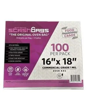 StashBags – 16″ x 18″ Commercial Grade PA Oven Bags 100ct
