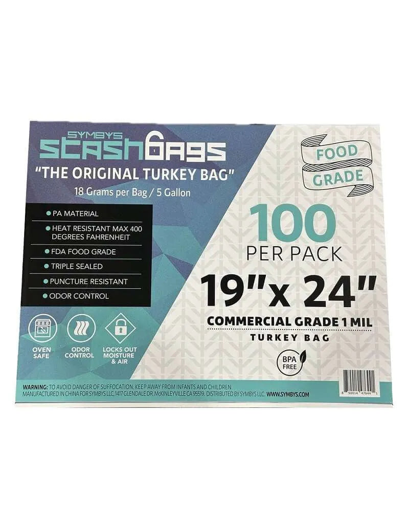 SYMBYS StashBags – 19″ x 24″ Commercial Grade PA Turkey Bags 50ct