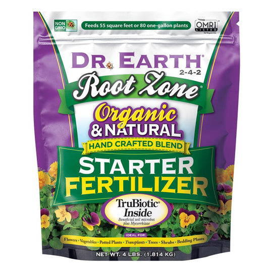 DR. EARTH Root Zone 4 lbs. 55 sq. ft. Organic Starter Fertilizer
