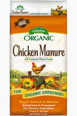 Espoma Organic Chicken Manure 5-3-2 All Natural Plant Food 25lb