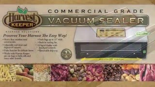 Harvest Keeper Vacuum Sealer Commercial Grade