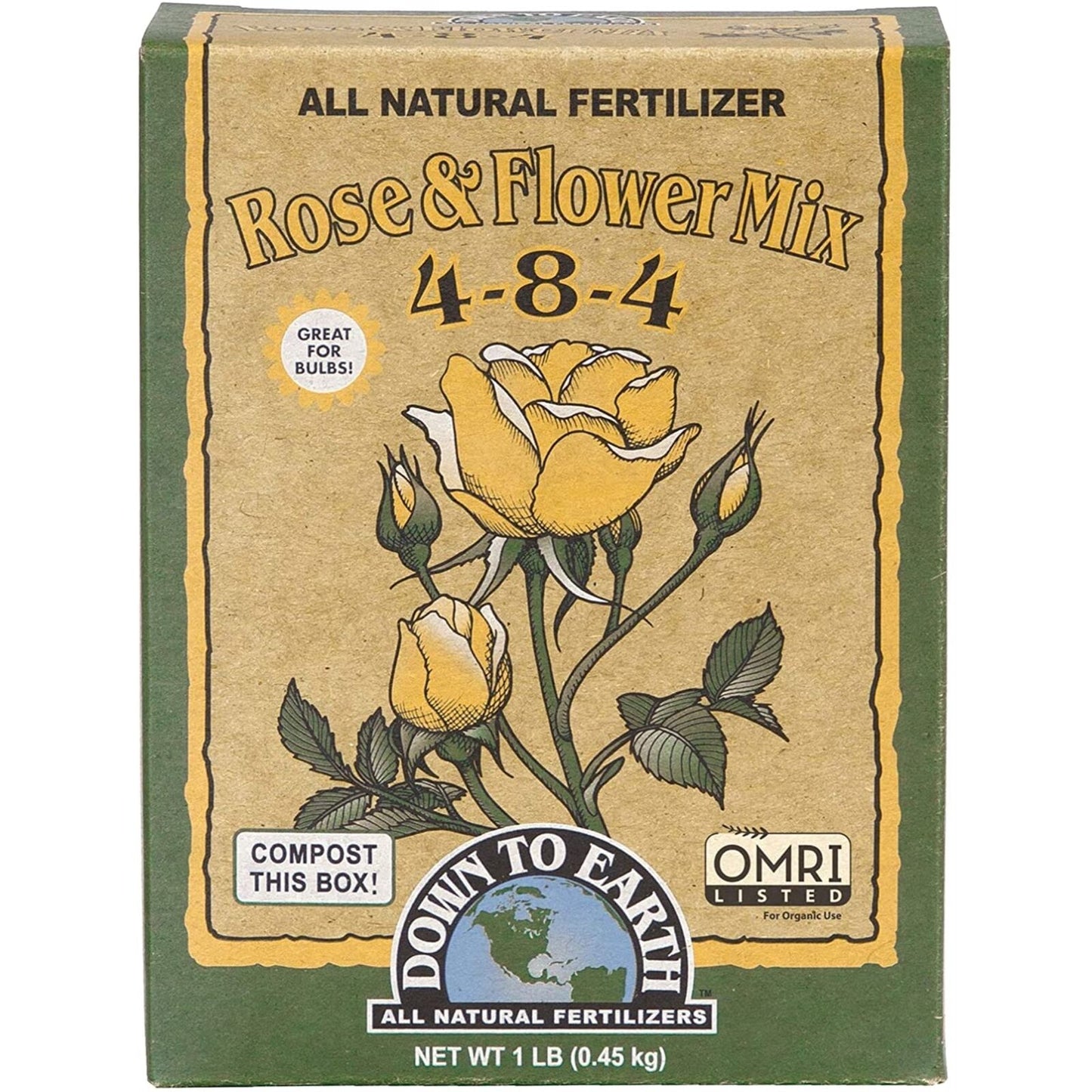 Down To Earth Rose & Flower Mix 1lb