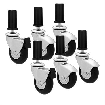 Fast Fit® Heavy Duty Caster Wheels - 6pc -