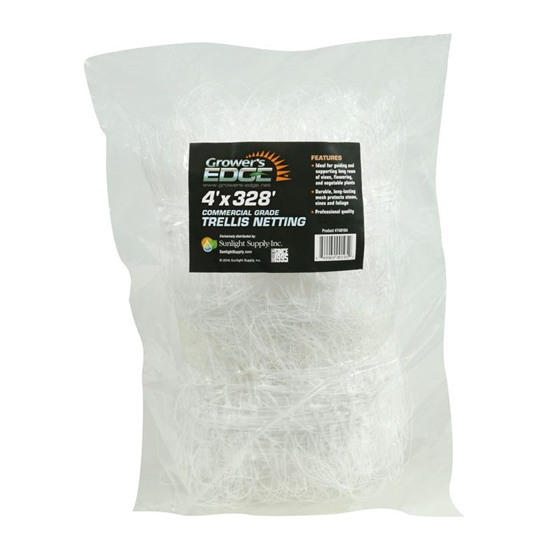 Growers Edge® Commercial Grade Trellis Netting, 4ft x 328ft (Plastic)