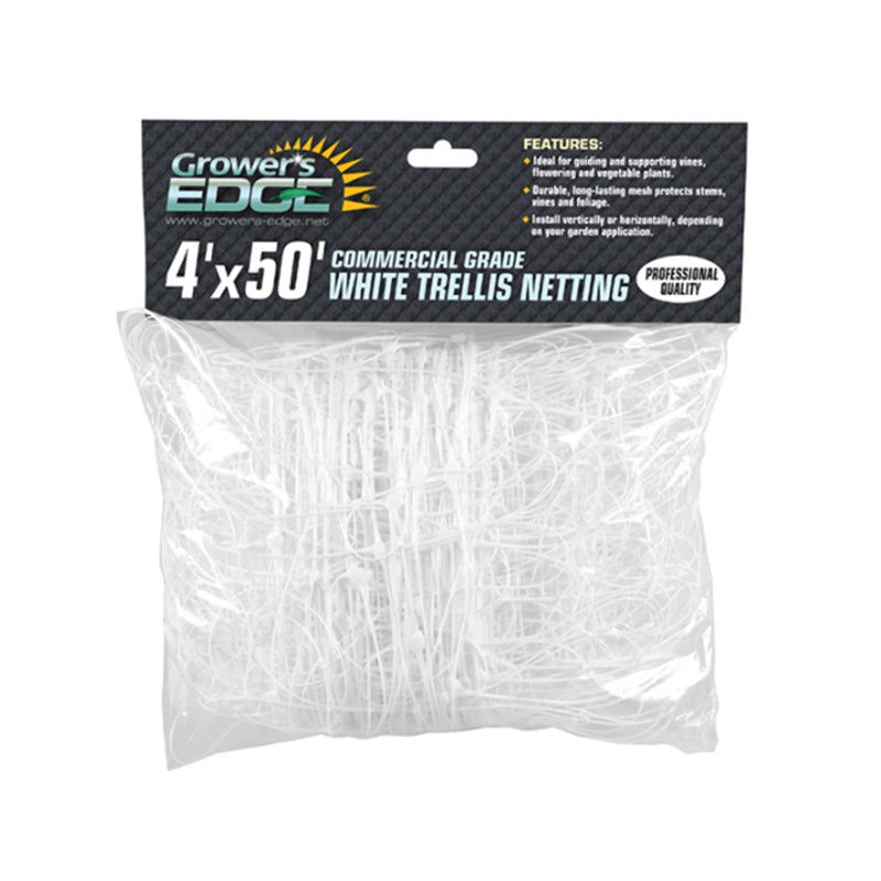 Growers Edge® Commercial Grade Trellis Netting, 4ft x 50ft (Plastic)