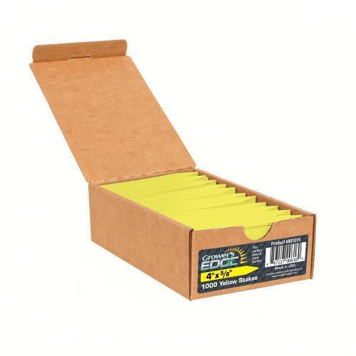 Grower's Edge® Plant Stake Labels Yellow 100 Count