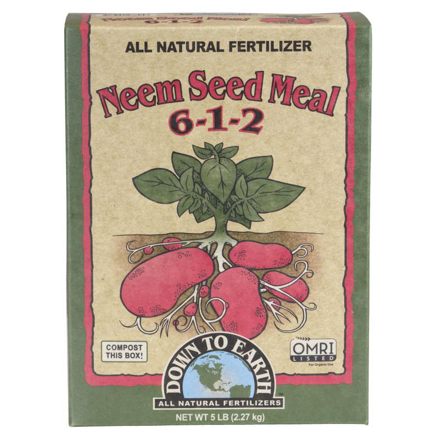 Down To Earth Neem Seed Meal Natural Fertilizer 6-1-2 OMRI 5LB