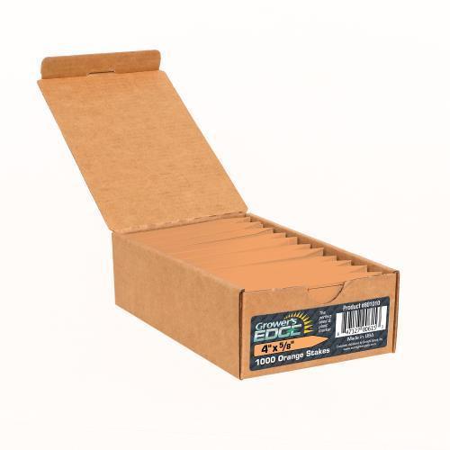 Grower's Edge® Plant Stake Labels Orange 100 Count