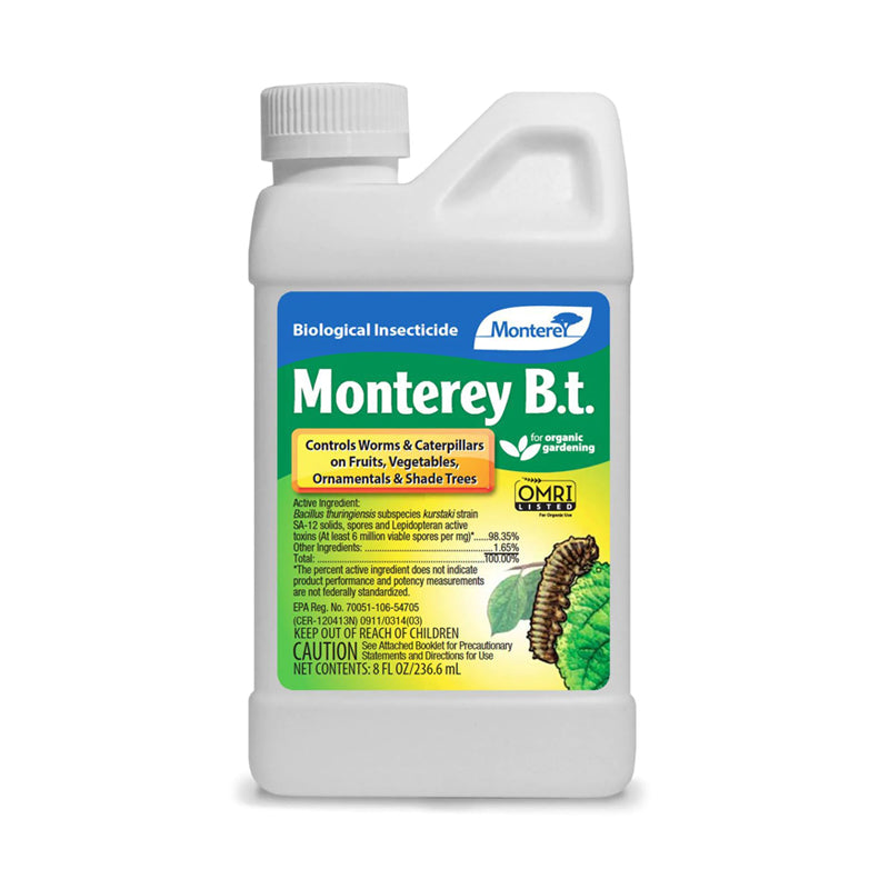 Monterey B.T. Biological Insecticide Concentrate Organic 8oz